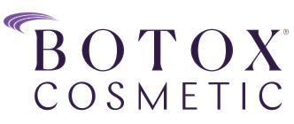 Botox Cosmetic logo in purple text.
