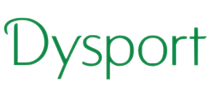 Dysport logo in green text