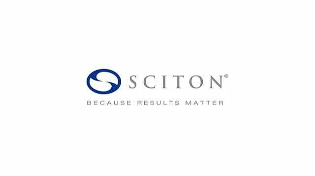 Sciton logo with tagline about results.